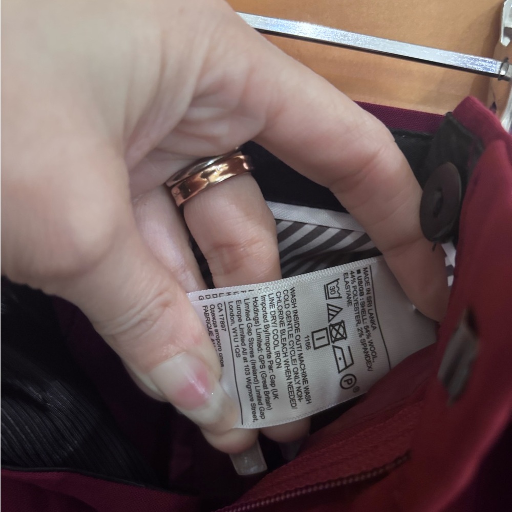 Banana Republic Women's Burgundy Pantsuit - Picture 3 of 8